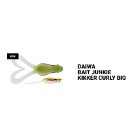 Daiwa 2023 BaitJunkie Kikker Curly Big Frog Soft Plastic Surface Fishing Lure - Choose Colour
