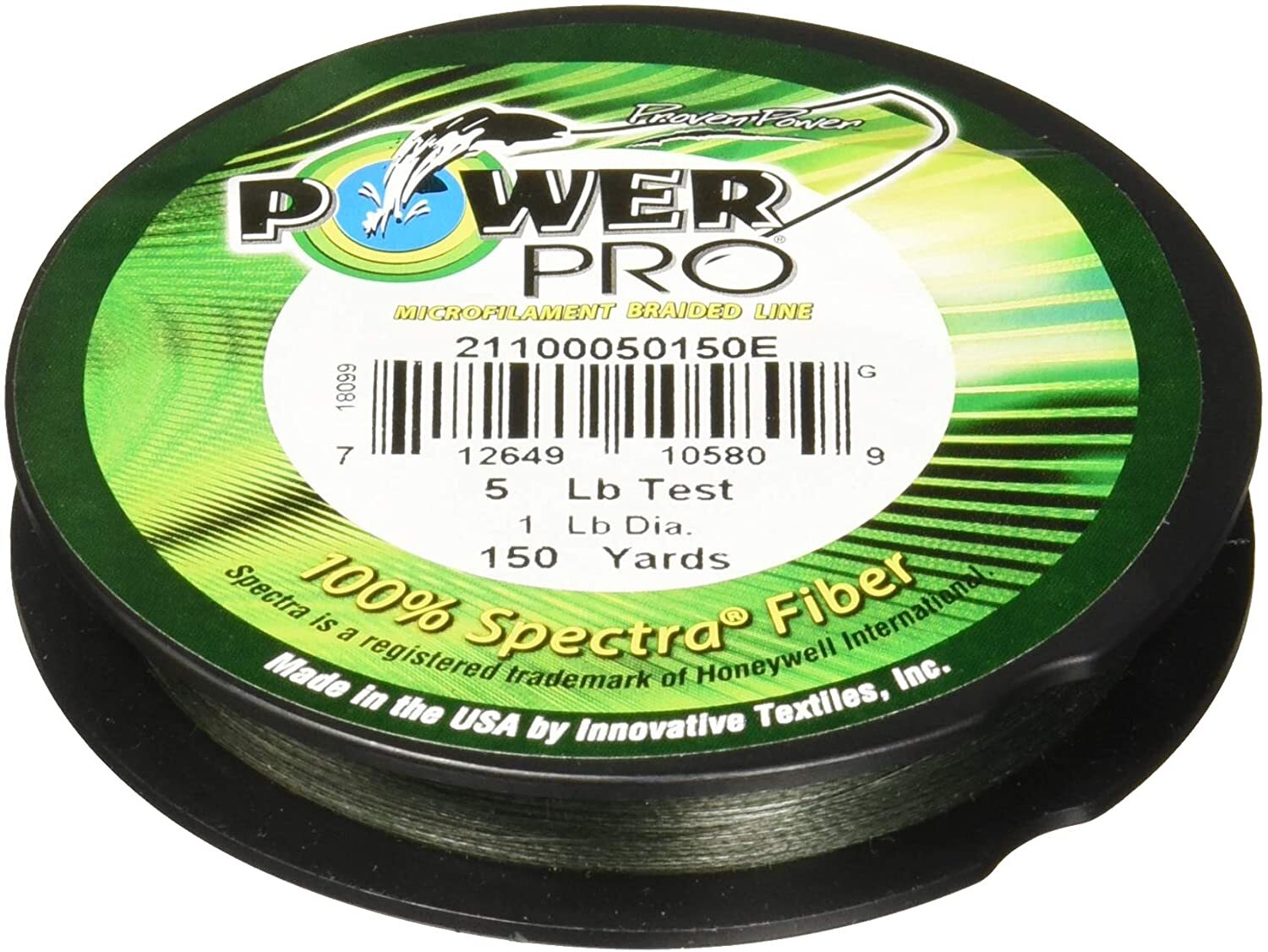 Power Pro Braided Fishing Line 150 Yards Moss Green PowerPro BRAND