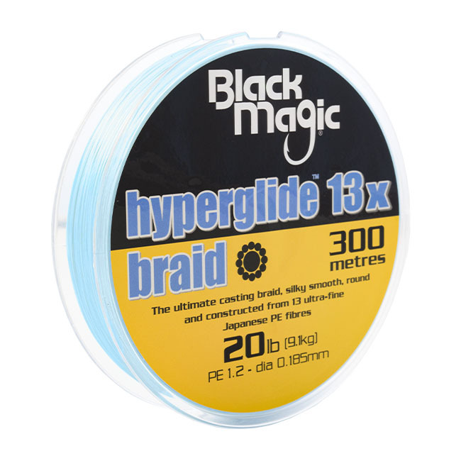 Black Magic Hyperglide 13x Braid Fishing Line #30lb -300m