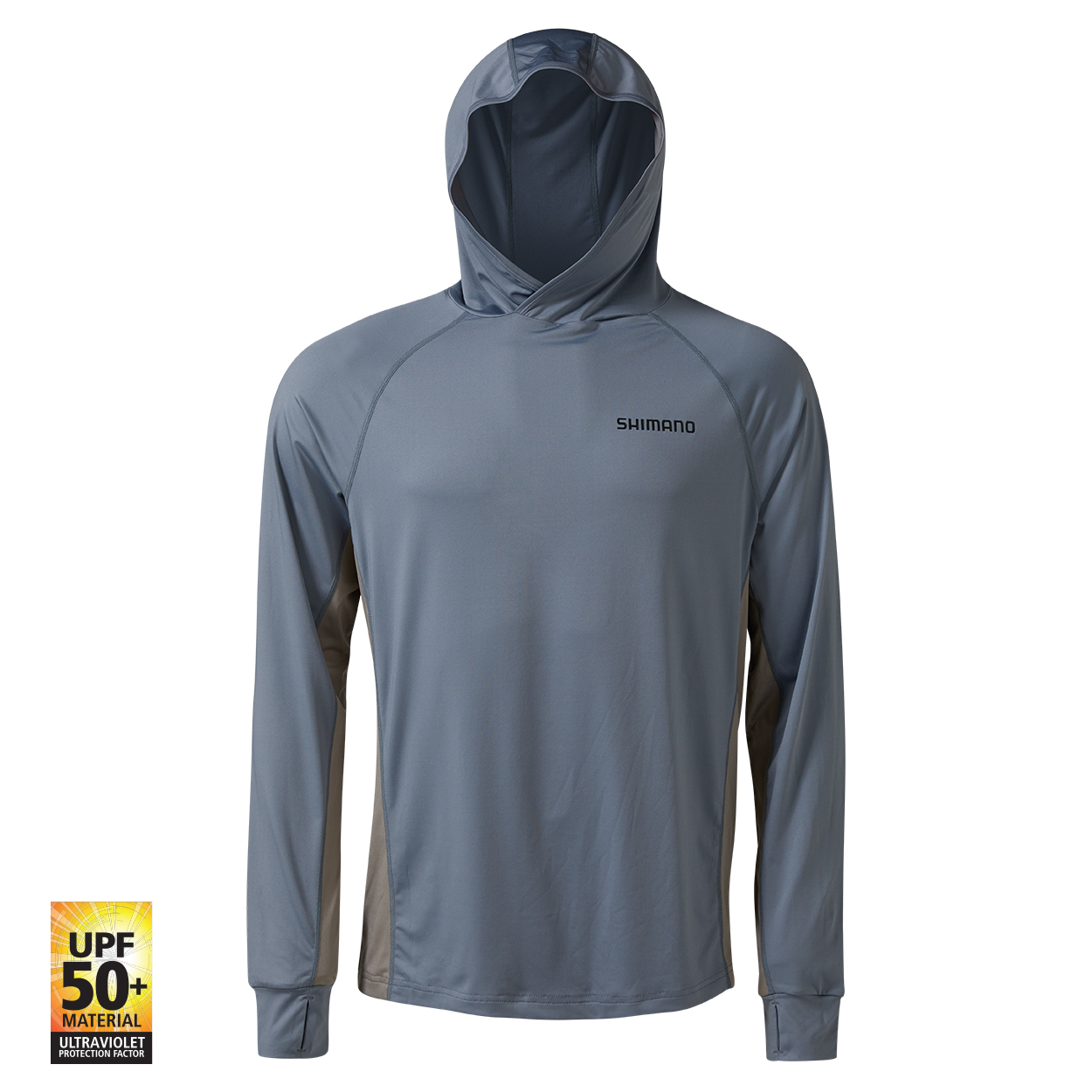 Shimano Hooded Tech Tee Corporate Glacier