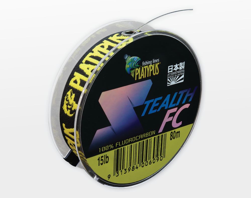 Platypus Stealth FC Fluorocarbon Fishing Leader - Choose Lb Tested