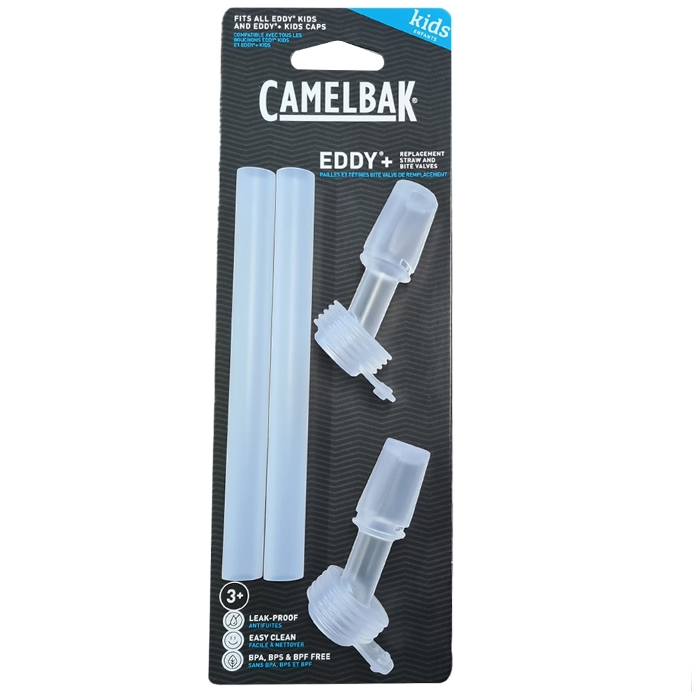 CamelBak Eddy+ Kids Bottle Replacement Bite Valves & Straws Clear