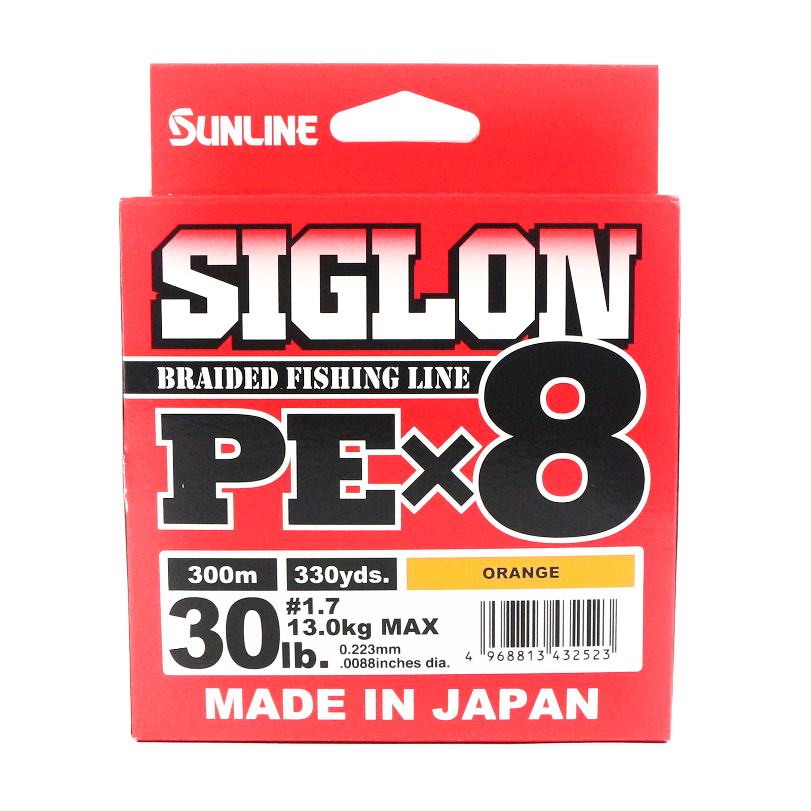 Sunline Siglon PE x8 Braid Line 300m Orange