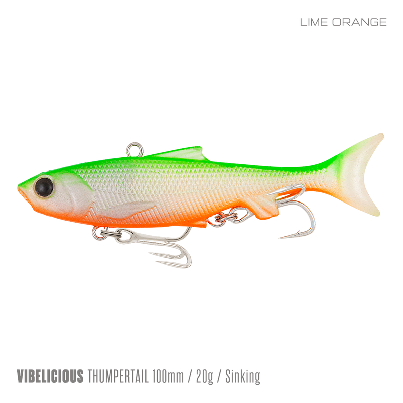 Samaki VIBELICIOUS Thumpertail Lure 100mm - Mullet for sale online