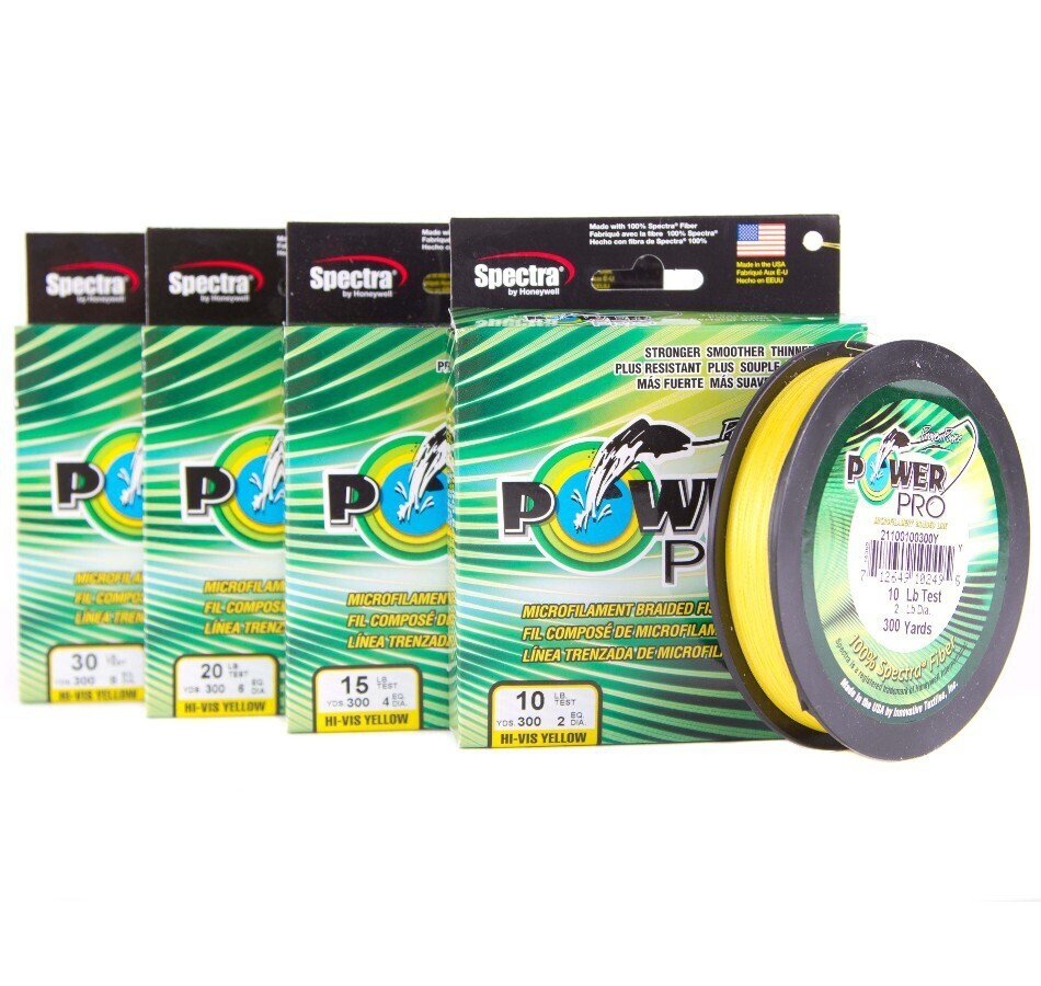 PowerPro Braid Line 300 Yards Yellow