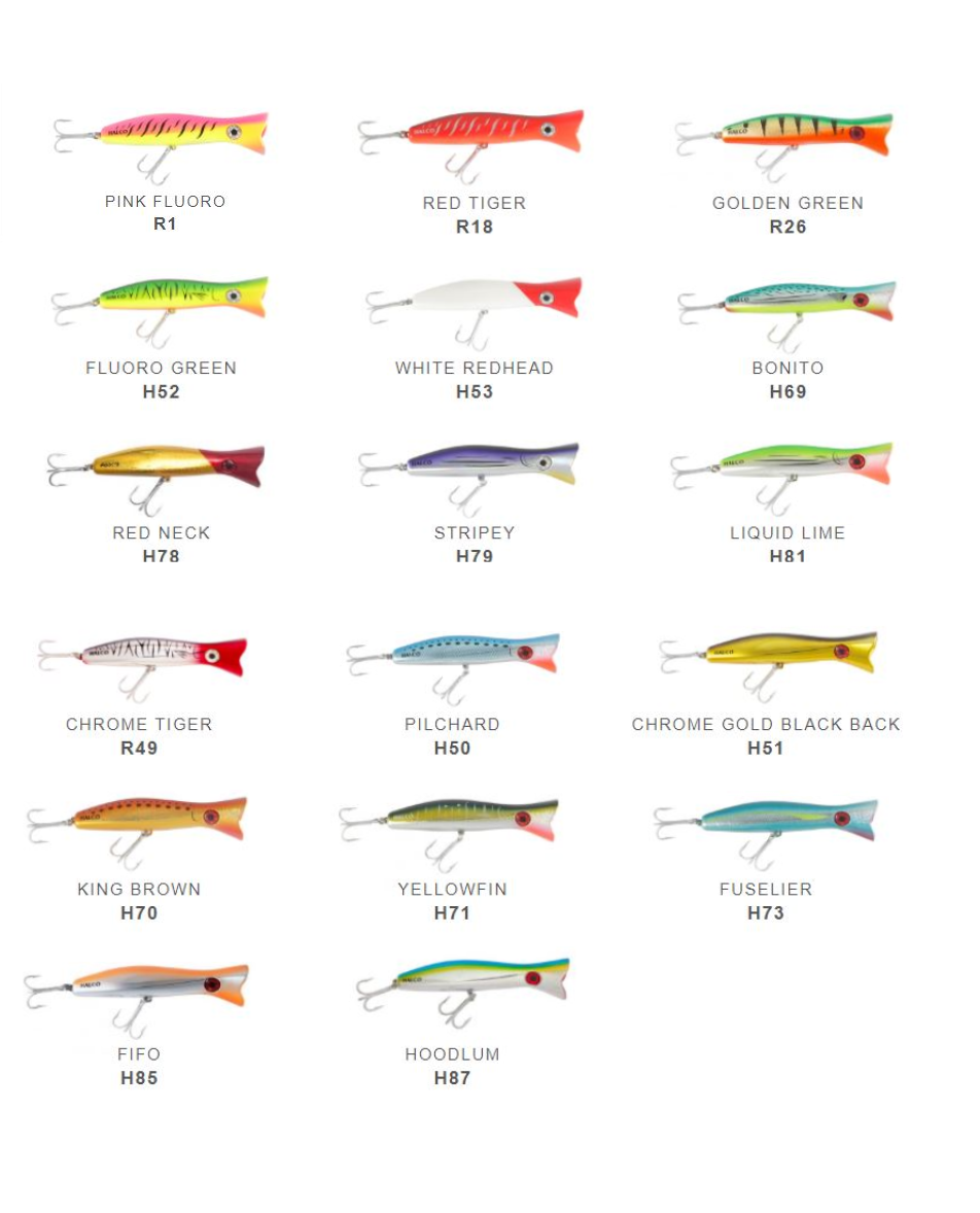 Halco Roosta Popper 160mm Hard Body Topwater Fishing Lure - Choose Colour BRAND - Picture 19 of 22