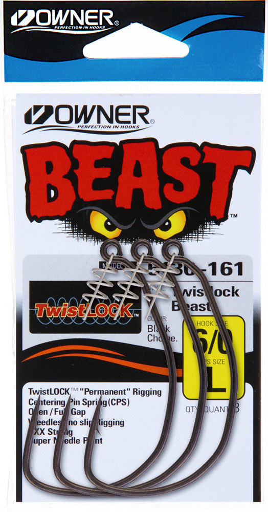 Owner Beast 5130 Un-Weighted Swimbait Fishing Hook - Choose Size