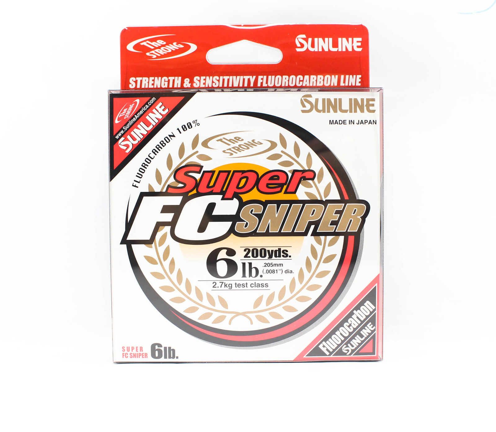 Sunline Super FC Sniper 100% Fluorocarbon Fishing Line 200 yds #6lb