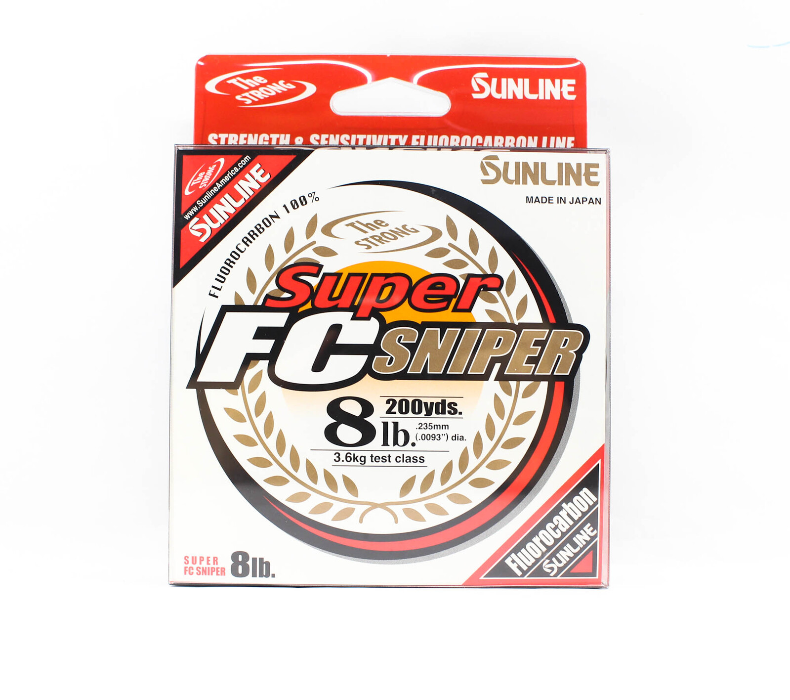 Sunline Super FC Sniper 100% Fluorocarbon Fishing Line 200 yds #8lb