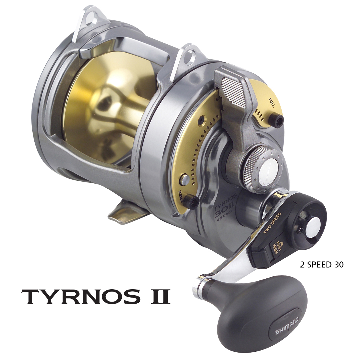 Shimano Tyrnos 2 Speed 30 Overhead Fishing Reel