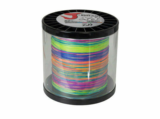 Daiwa J Braid x8 1500m Multi-Coloured Braid Fishing Line - Choose Lb