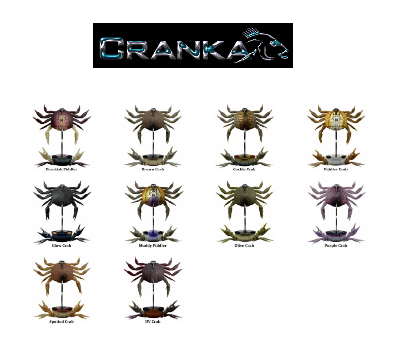 New Cranka Crab 50mm 4.4g Single Hook Fishing Lure Choose Colour
