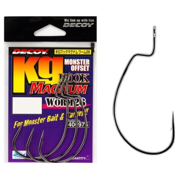 Decoy W26 Monster Offset Magnum Worm Weedless Fishing Hook Choose Size