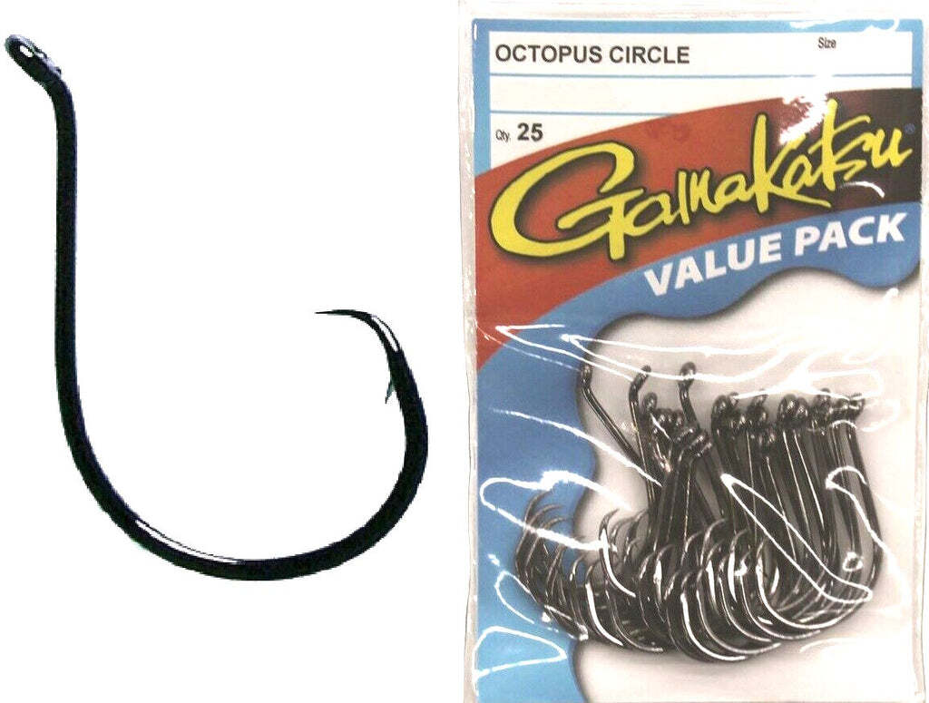 Ami Circle Gamakatsu Octopus Outbarb 1X Strong - Misura 5/0 - Confezione Da 6