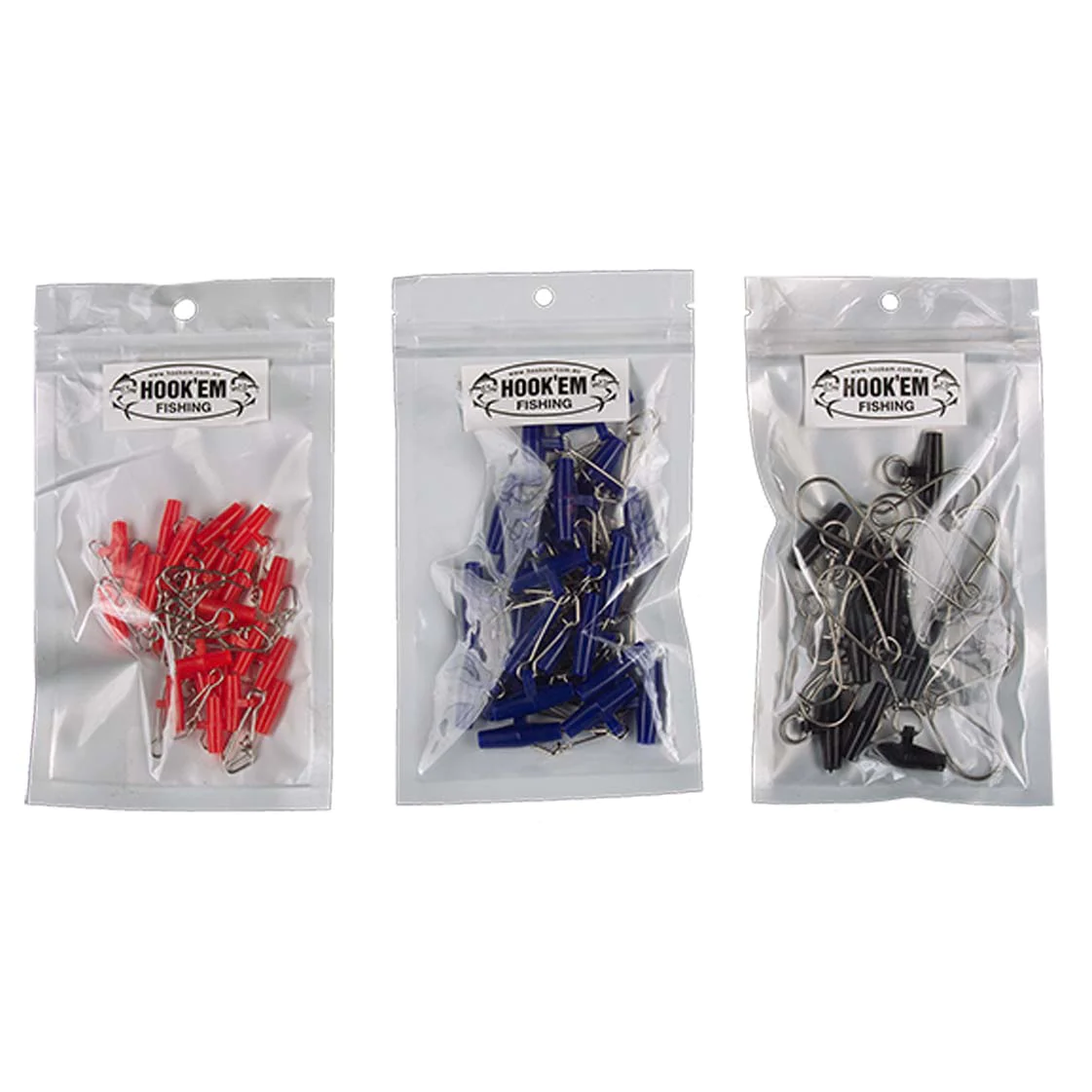 Hook'em Easy Rig Running Sinker Clips Prepack Choose Size