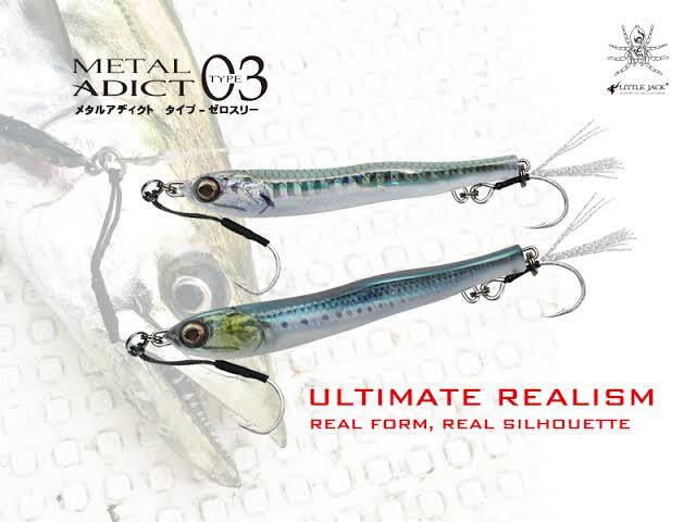 Leurre Métal Jig Little Jack Metal Addict 03 – 83 Mm, 20g, Coloris 10 (Pêche En Mer)