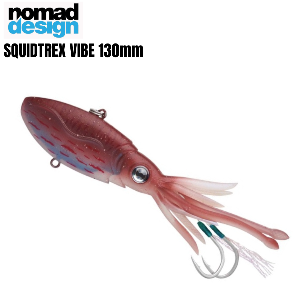 Nomad Design 2023 Squidtrex 130mm Soft Vibe Plastic Fishing Lure - Choose  Colour