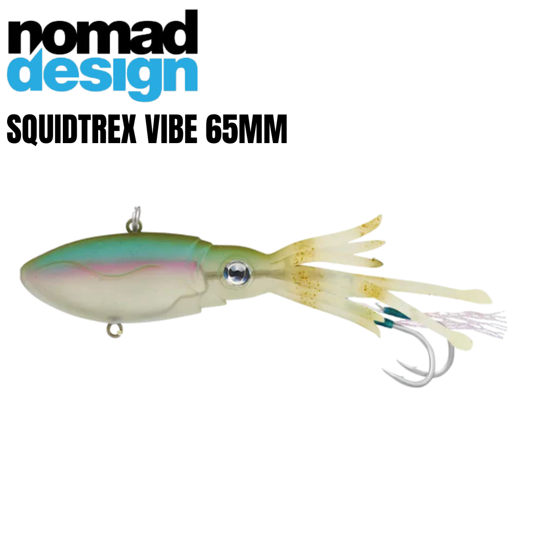 Nomad Design Squidtrex 65mm Soft Vibe Plastic Fishing Lure - Choose Colour