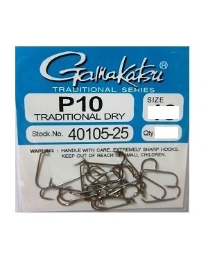 Gamakatsu P10 Dry Fly Fishing Hook - Choose Size