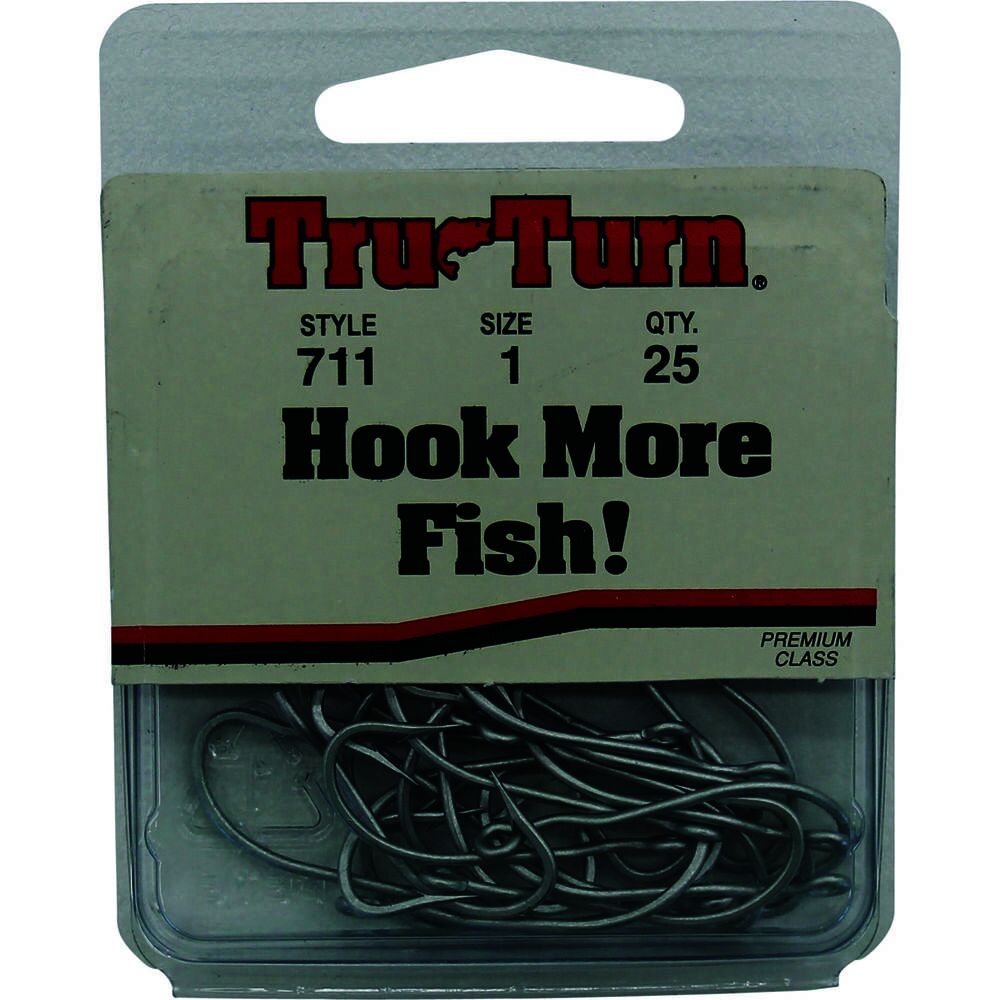 Tru Turn 711 Forged Perma Streel Cone Cut Fishing Hook 25pk