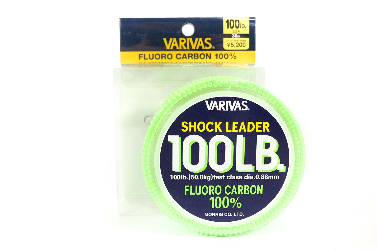 Wind-On Fluorocarbon Leader 80 lb Clear - 11 Yds