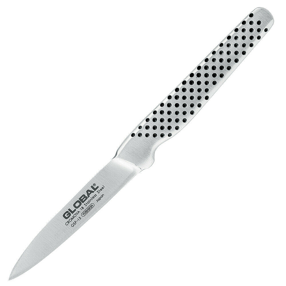 Global Knives GSF-15 Paring Peeling Knife 8cm Blade Cromova 18 Stainless  Steel