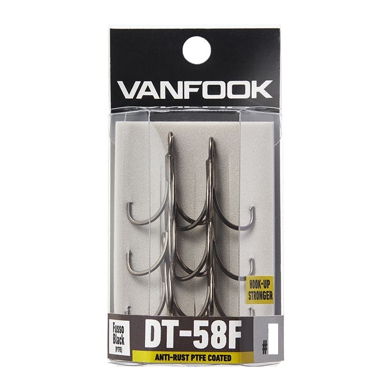 Vanfook DT-58F Predator PTFE Coated Treble Fishing Hook #6