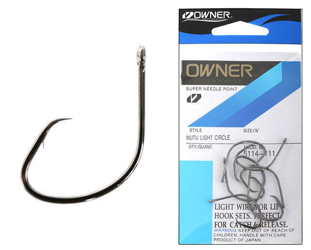 Owner 5114-121 Mutu Light Circle Fishing Hook #2/0 Owner 5114-121 Mutu Light Circle Fishing Hook #2/0