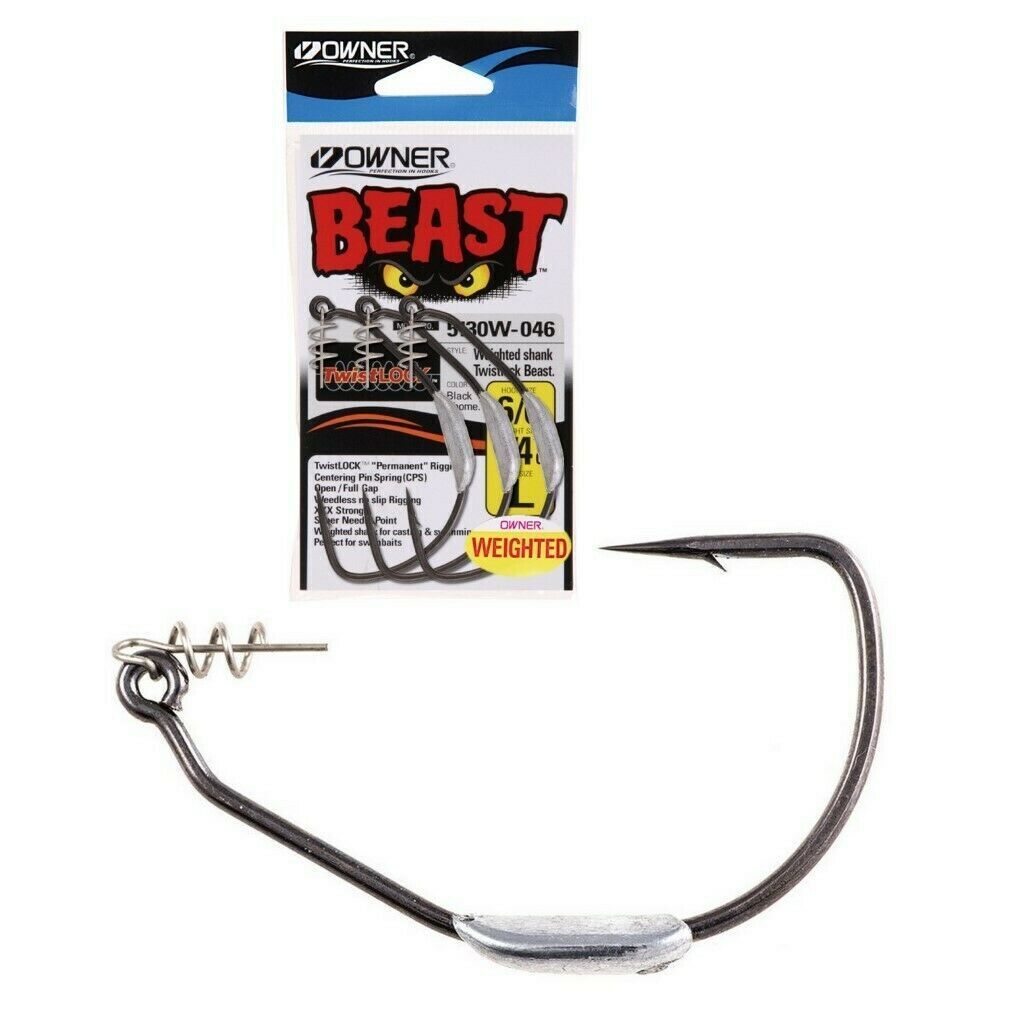 Owner Beast Weighted Swimbait Hooks 5130W - 4/0