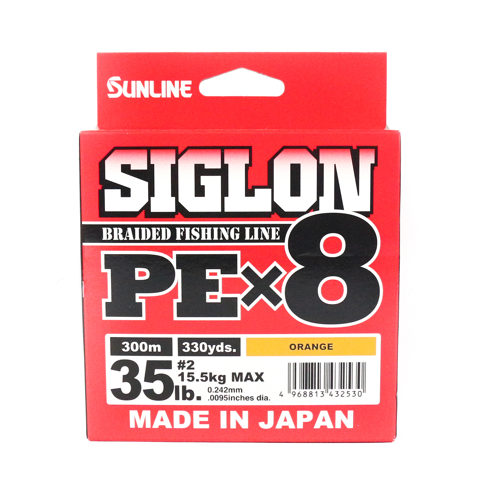 Brand New - Sunline Siglon PE x8 Orange Colour 300m Braid Fishing Line - Choose - Picture 11 of 13