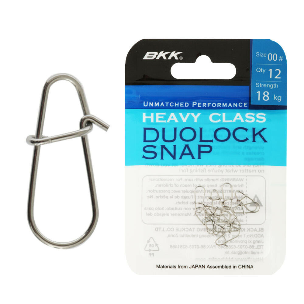 BKK 51 Heavy Duty Duolock Fishing Snap - Choose Size