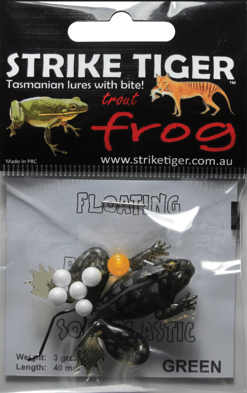 Strike Tiger 1.5 Trout Frog Soft Plastic Fishing Lure - Choose Colour