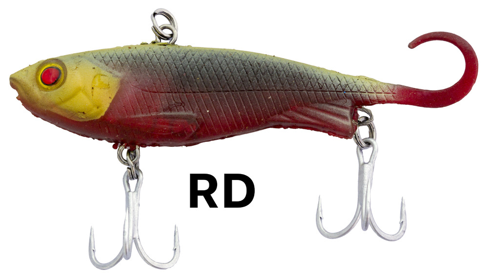 Zerek Lure Fish Trap 65mm 10g Soft Vibe Fishing Lure #Red Devil/RD
