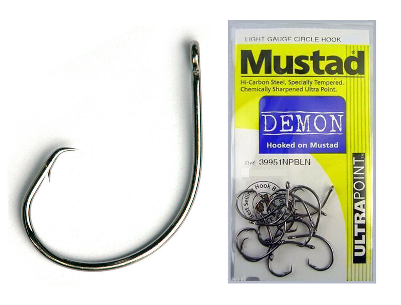 Mustad Demon Fishing Hook - Choose Size