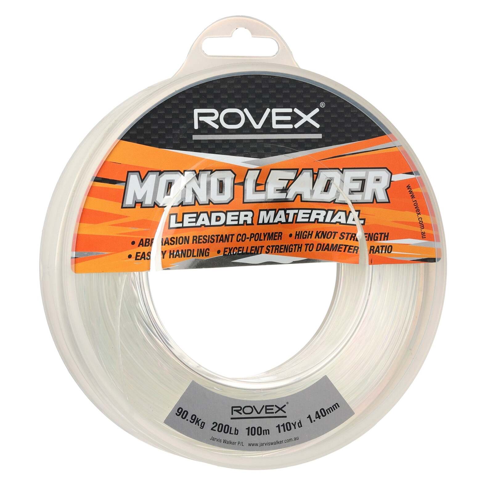 20lb Rovex Copolymer Mono Leader - 100m Spool - Clear for sale