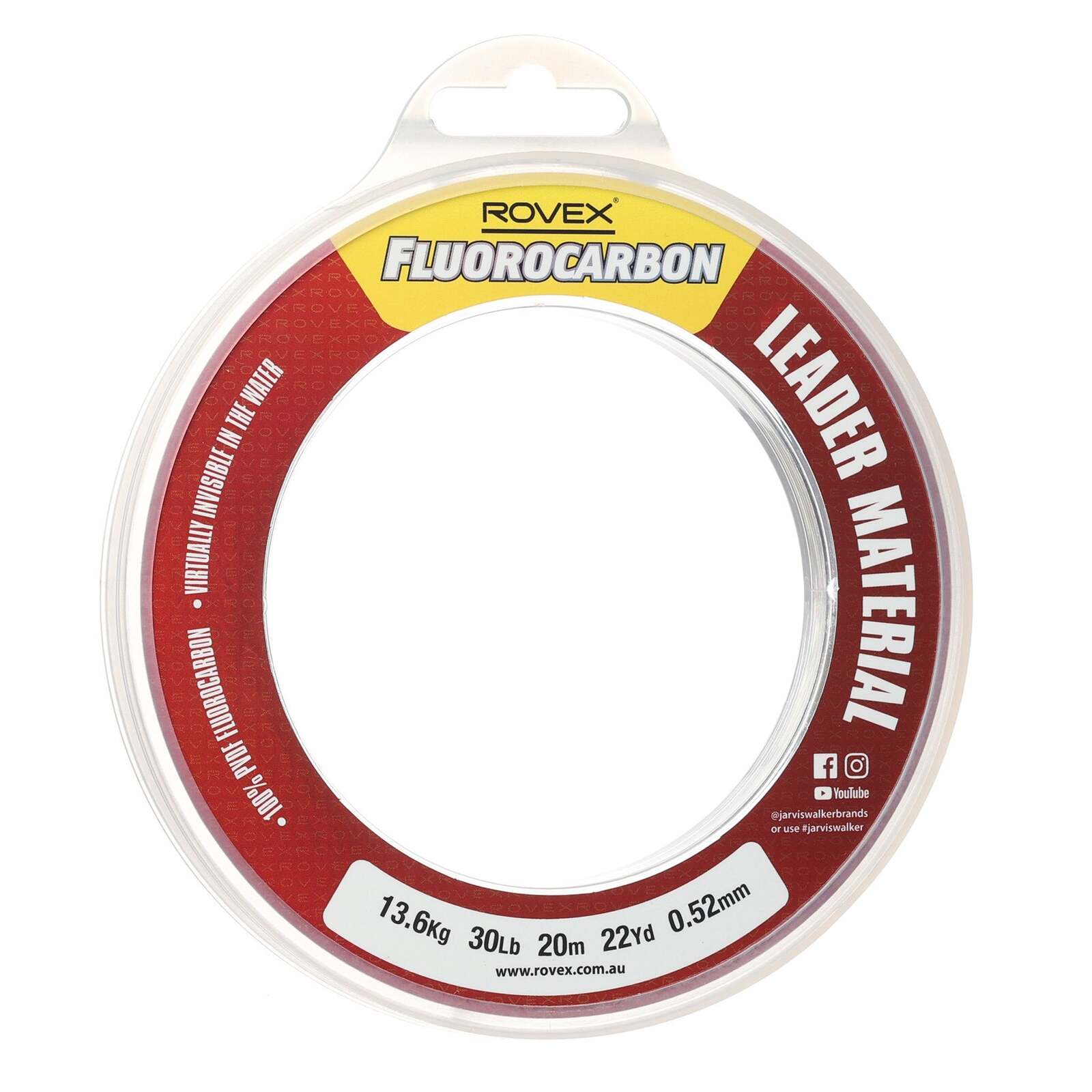 Rovex 20m Clear Flurocarbon Fishing Leader - Choose Lb Test BRAND NEW @ eBay Fis - Picture 7 of 11