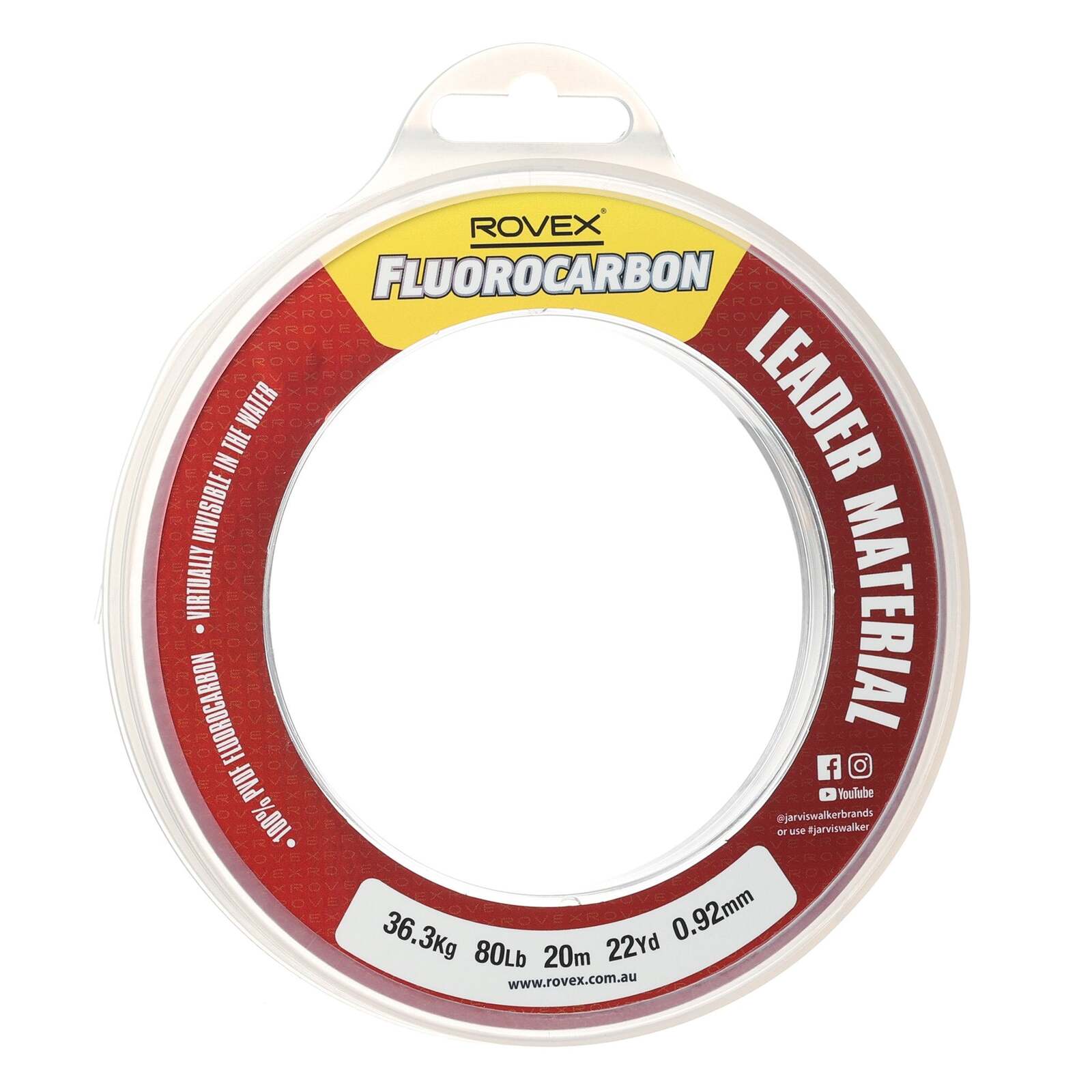 Rovex 20m Clear Flurocarbon Fishing Leader - Choose Lb Test BRAND NEW @ eBay Fis - Picture 11 of 11