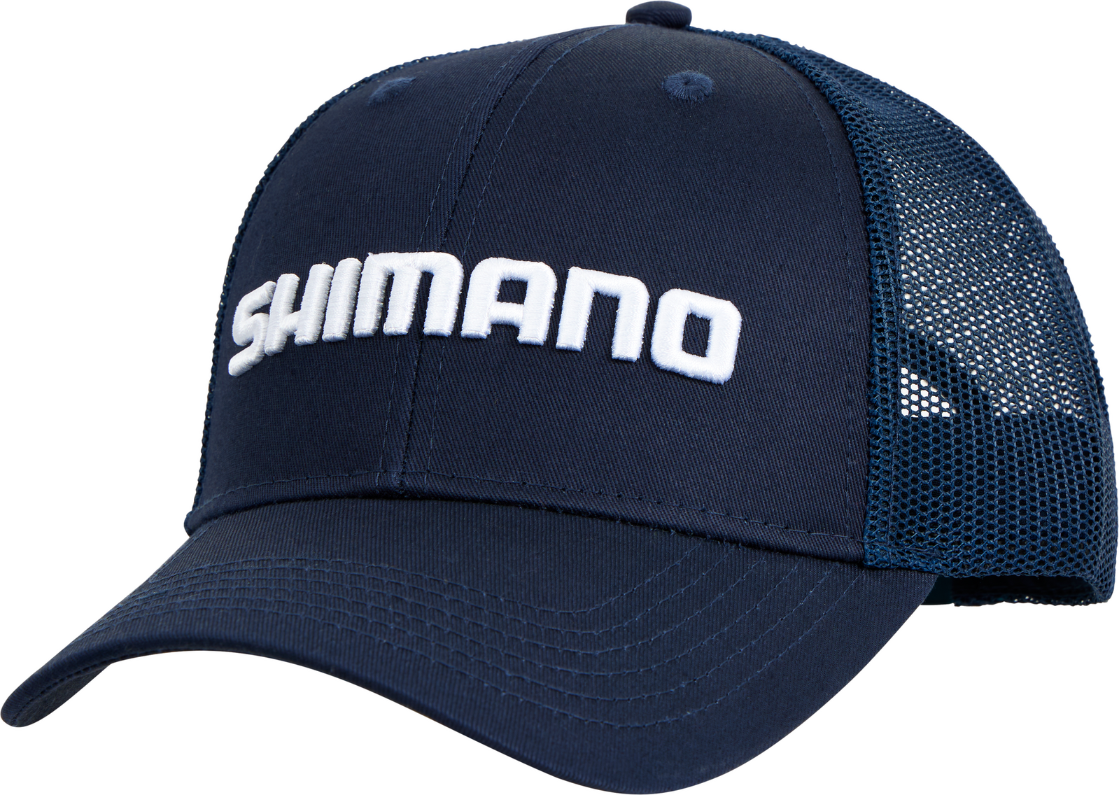 Shimano Corporate Woven Navy Blue Trucker Cap Headwear