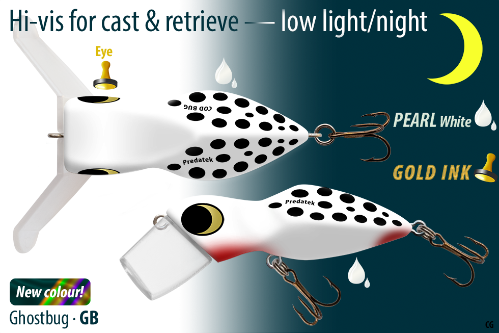 Predatek CB90 Cod Bug Clear Bib 90mm 31g Floating Fishing Lure - Choose Colour B - Picture 2 of 11