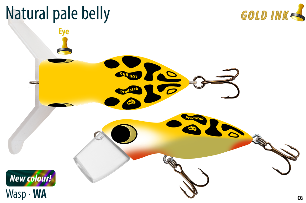Predatek CB90 Cod Bug Clear Bib 90mm 31g Floating Fishing Lure - Choose Colour B - Picture 9 of 11