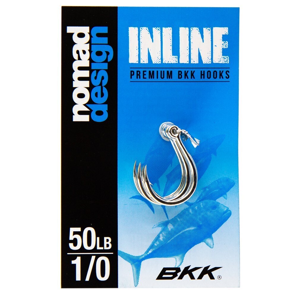 Nomad Design Inline Eye Single Hooks - Choose Size