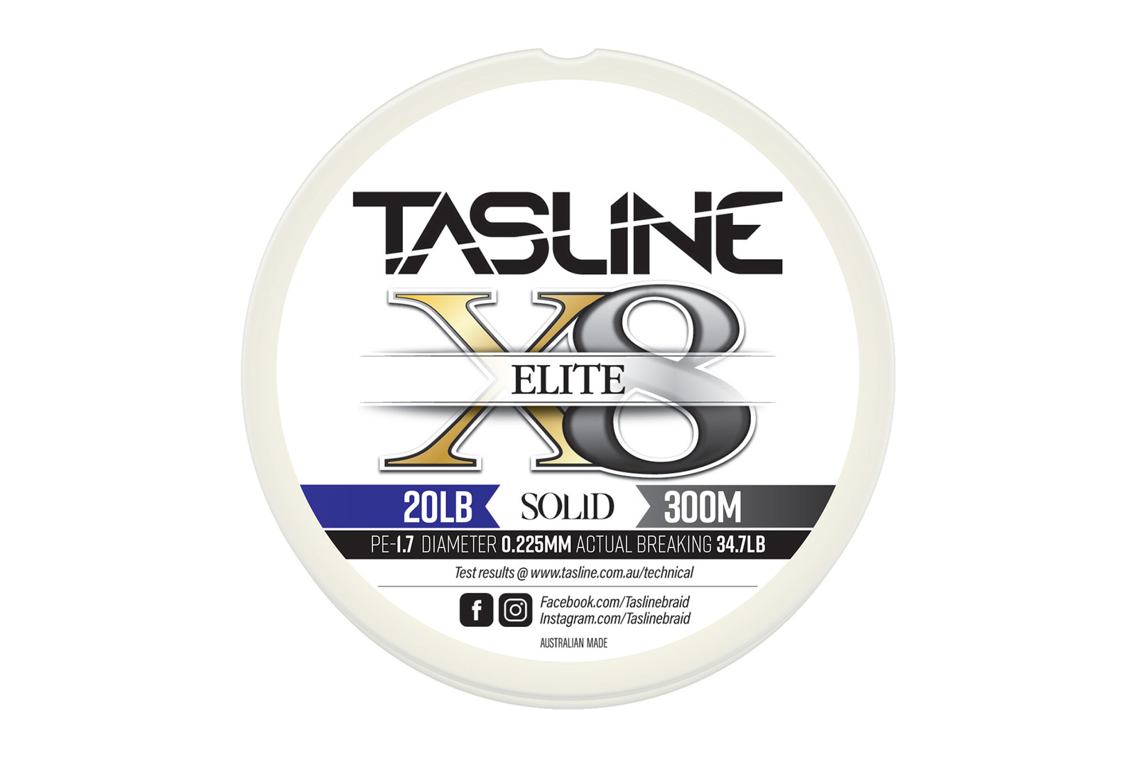 Tasline Elite White 300m Braid Fishing Line - Choose Lb BRAND NEW @ eBay Fishing - Picture 3 of 11