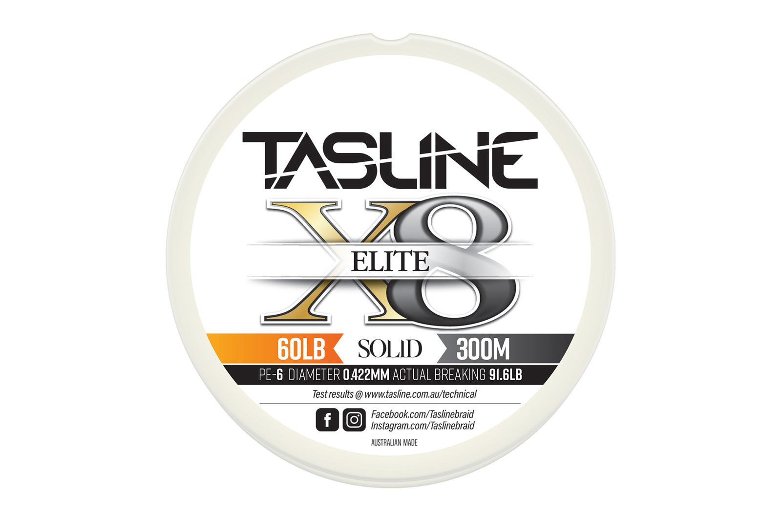 Tasline Elite White 300m Braid Fishing Line - Choose Lb BRAND NEW @ eBay Fishing - Picture 7 of 11