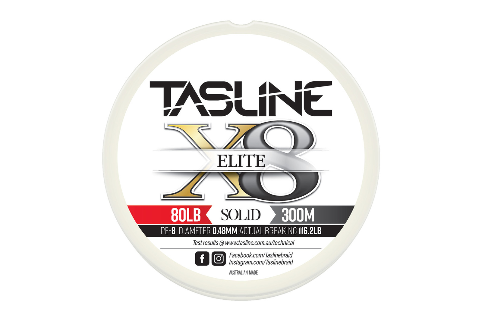 Tasline Elite White 300m Braid Fishing Line - Choose Lb BRAND NEW @ eBay Fishing - Picture 8 of 11