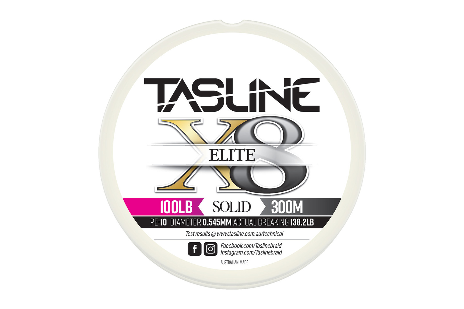 Tasline Elite White 300m Braid Fishing Line - Choose Lb BRAND NEW @ eBay Fishing - Picture 9 of 11