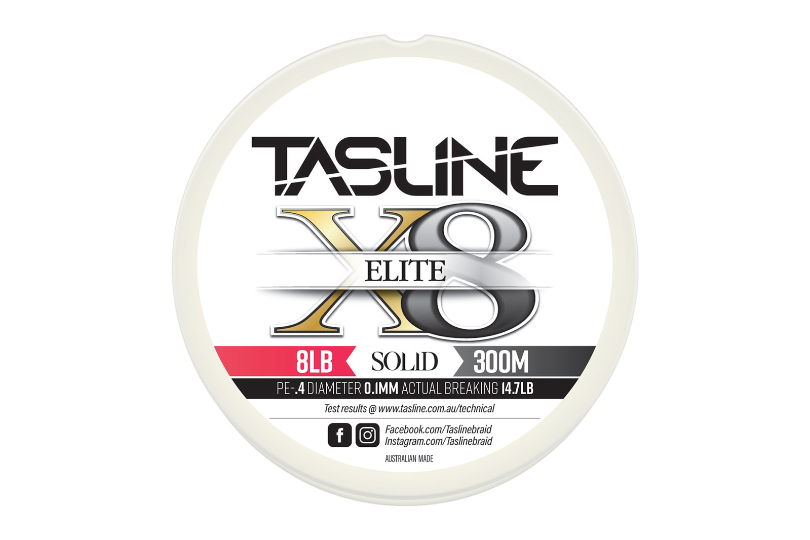 Tasline Elite White 300m Braid Fishing Line - Choose Lb BRAND NEW @ eBay Fishing - Picture 10 of 11