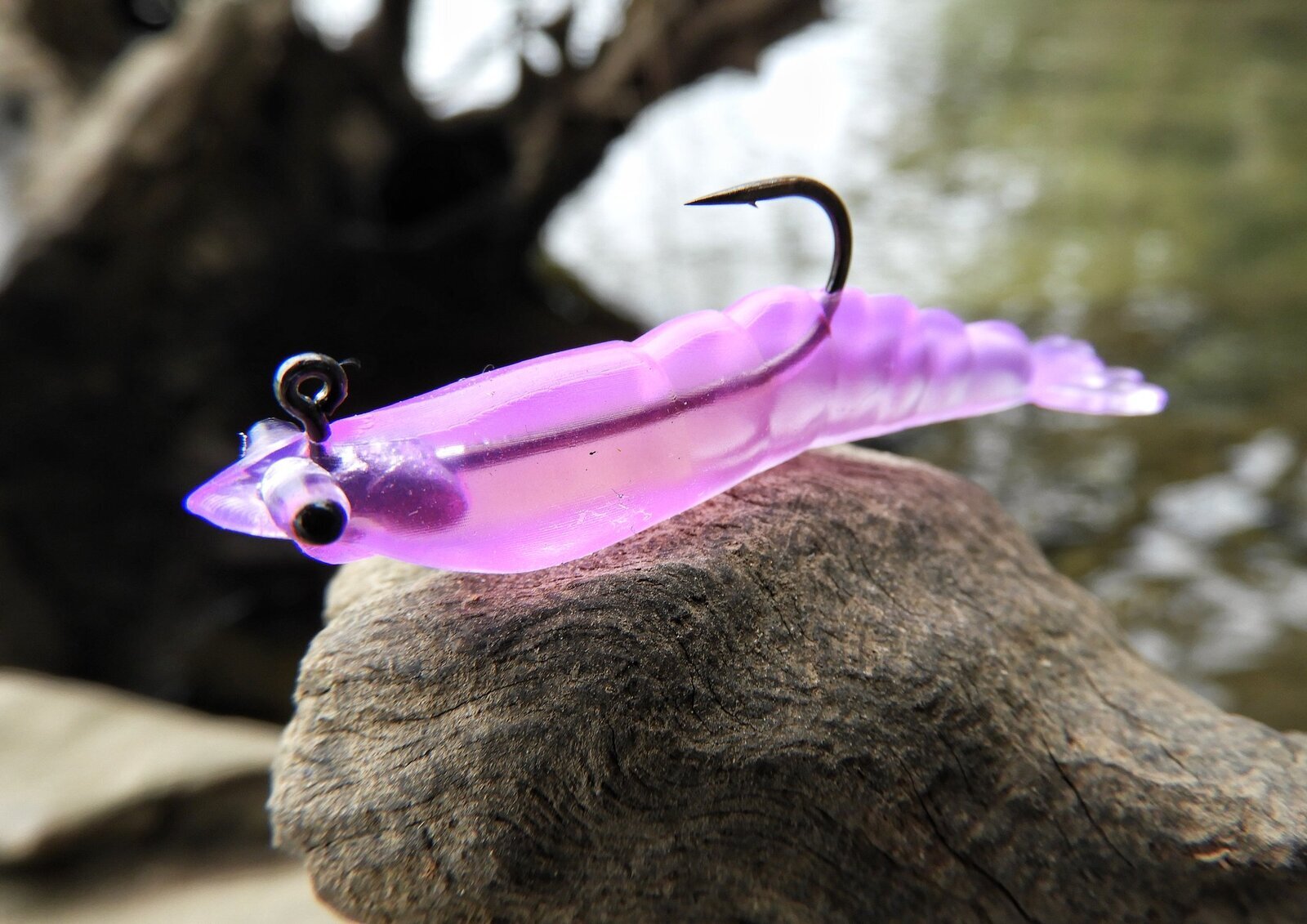 MMD 52mm Pre-Rigged Soft Plastic Prawn Fishing Lure - Choose Colour / Weight