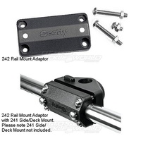 SCOTTY 242 RAIL MOUNT ADAPTOR BLACK