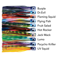 Black Magic Flea XT Game Fishing Sklirted Trolling Lure 200mm Rigged Tuna Marlin - Choose Colour