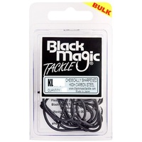 Black Magic KL Black Fishing Hook Large Bulk Pack - Choose Size